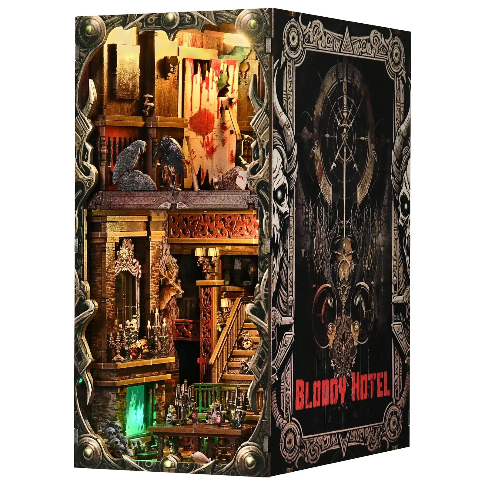 The Haunted Hotel Halloween Bookend - Model to assemble