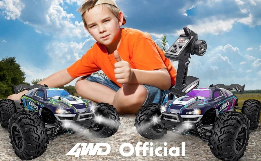 4WD Remote Control Car Off Road 4x4 RC High Speed Buggy Truck Super Brushless 50 or 80KM/H Fast Drift Racing Toy Kids Adults Model to assemble