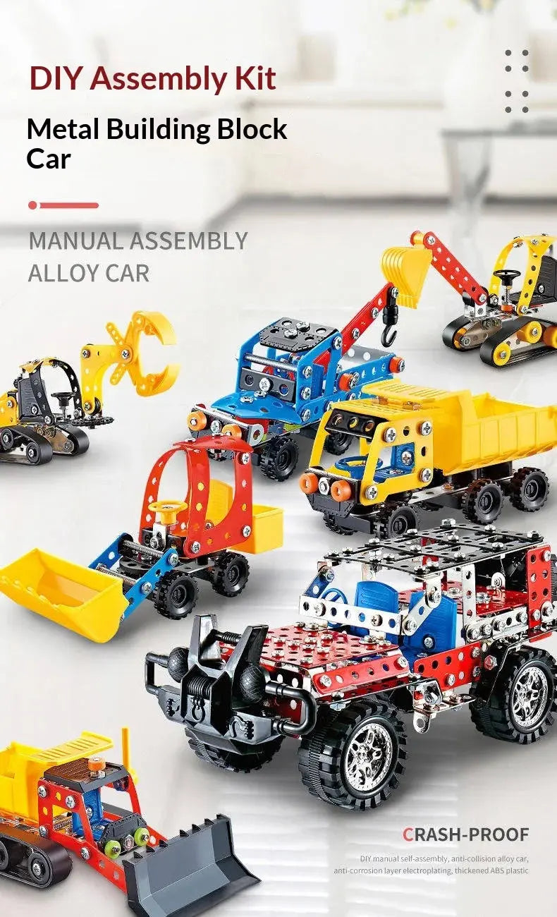 Metal Off-Road Vehicle Building Blocks - Model to assemble