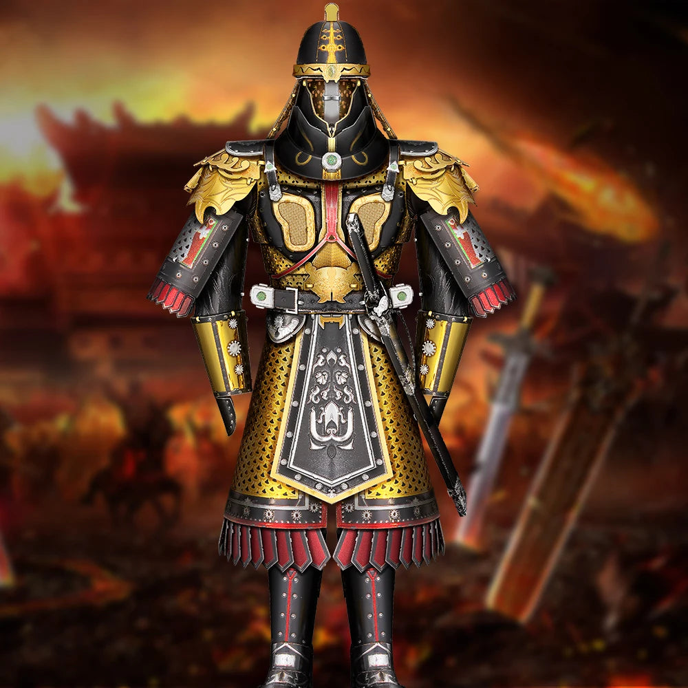 Piececool Model Building Kits a Suit of Armour Kit 3D Metal Puzzles DIY Toys for Adult Jigsaw Collection Birthday Gifts Model to assemble