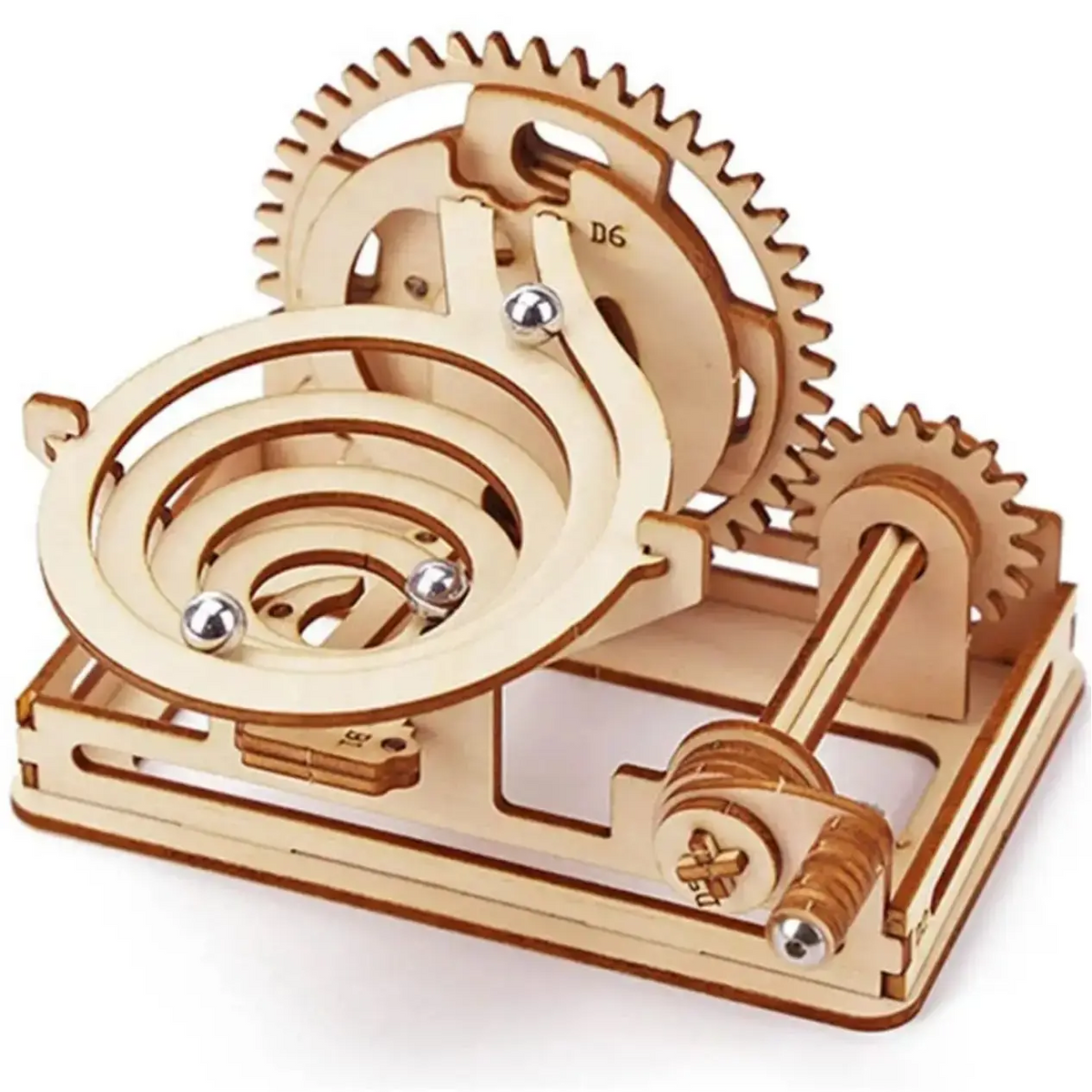 Spiral Marble Run – 3D Wooden Mechanical Puzzle