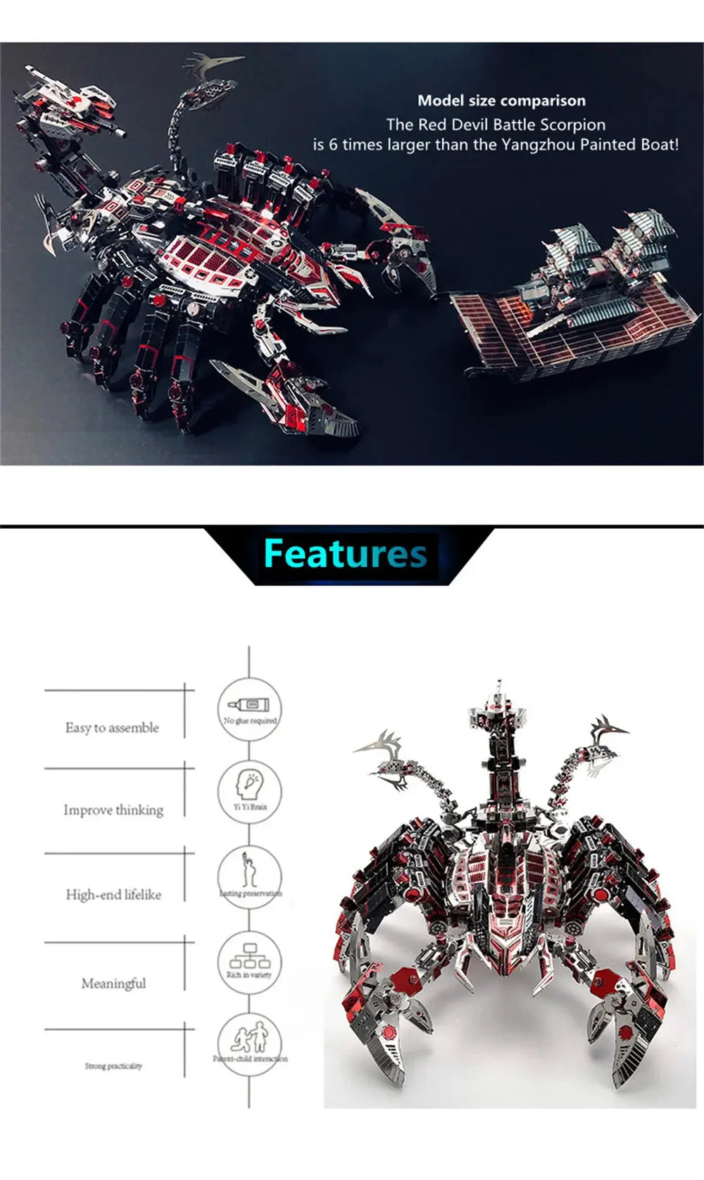 Devils Scorpion Metal Model Kits - Model to assemble