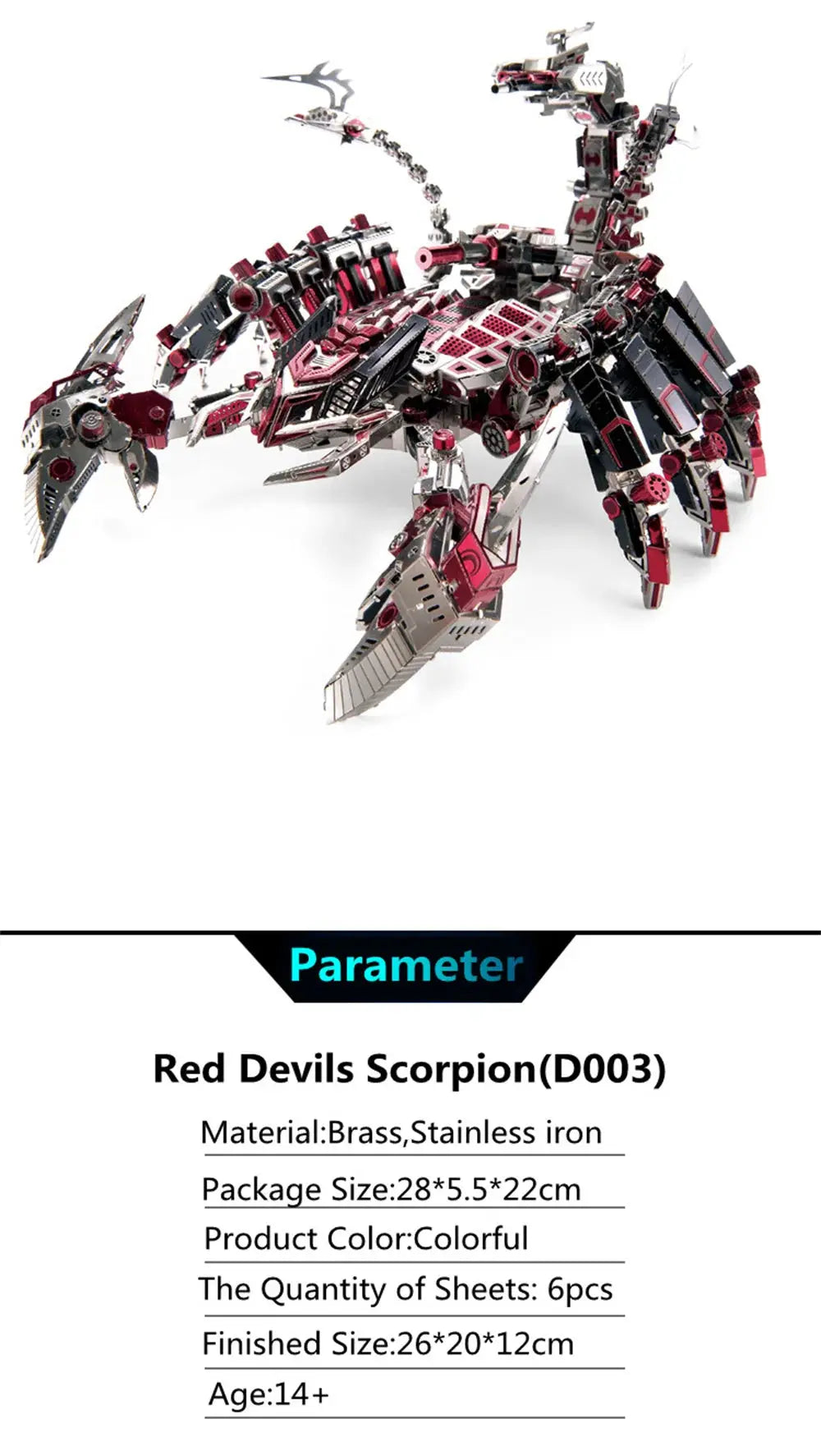 Devils Scorpion Metal Model Kits - Model to assemble