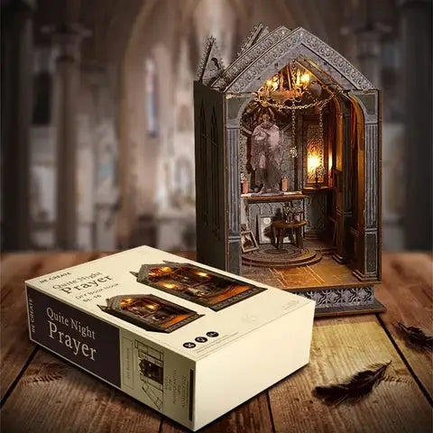 Quiet Night Prayer DIY Book Nook Kit Model to assemble