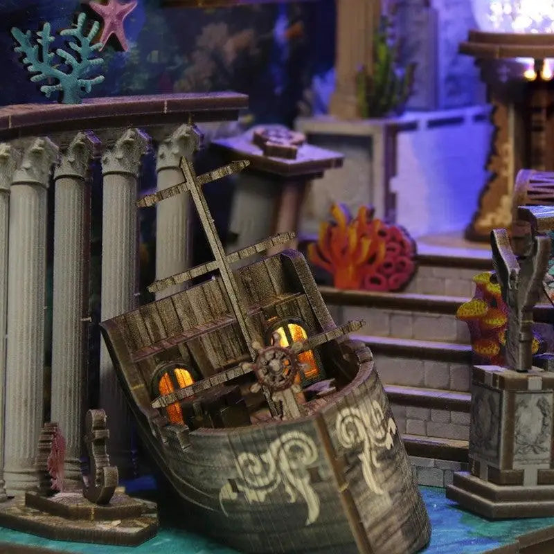 Riddle on the Seabed DIY Book Nook Kit Model to assemble