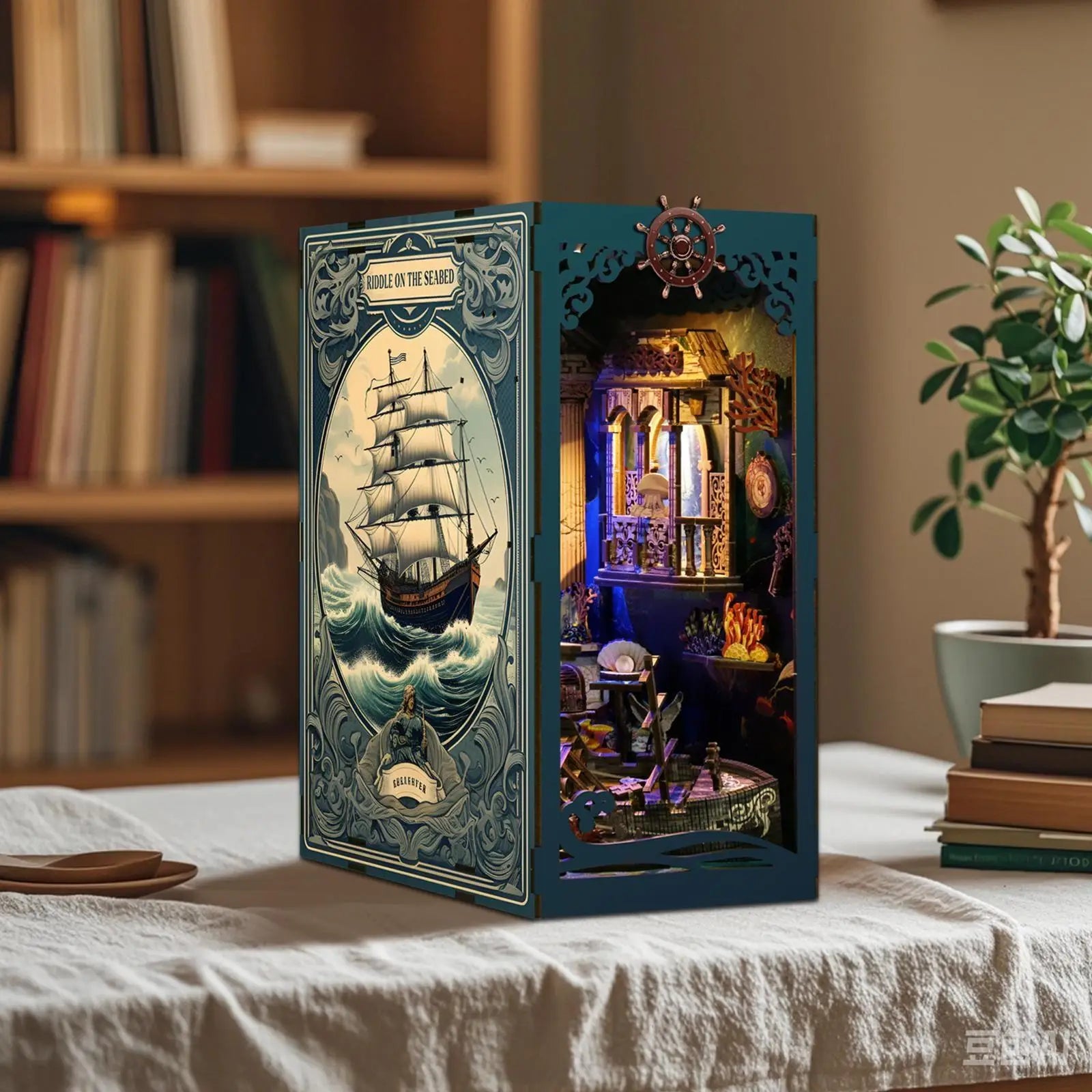 Riddle on the Seabed DIY Book Nook Kit Model to assemble